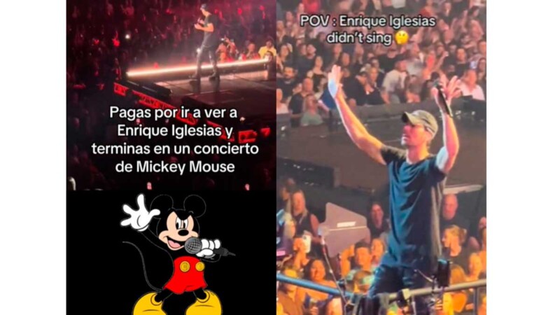 ¿Perdió la voz? Comparan voz de Enrique Iglesias con la de Mickey Mouse