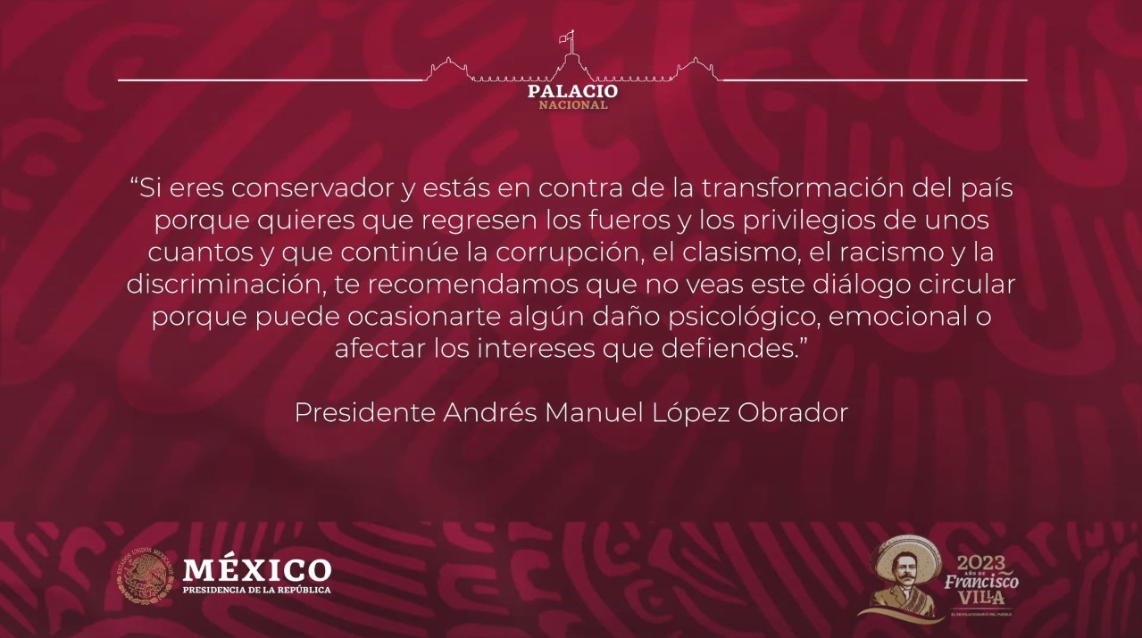 Primer posdata publicada por el Gobierno federal.