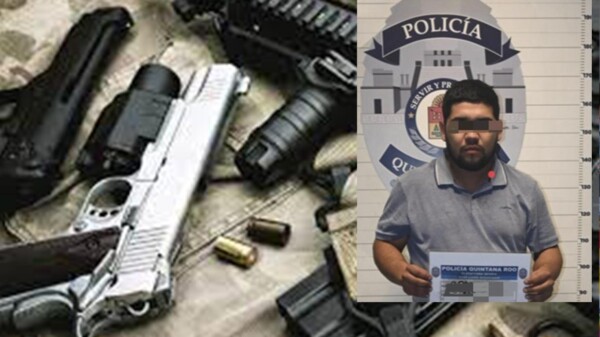 Detienen a presunto traficante de armas en zona hotelera de Cancún