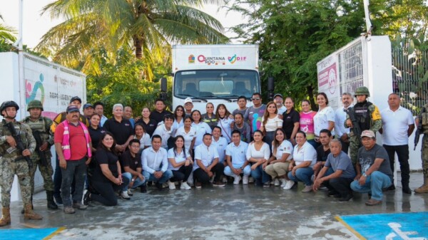 Da salida Mara Lezama al envío a Guerrero de 50 toneladas de ayuda humanitaria de los quintanarroenses