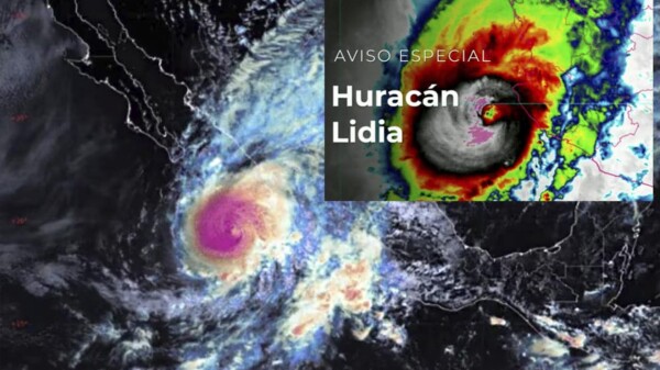 Huracán Lidia escala explosivamente a categoria 4