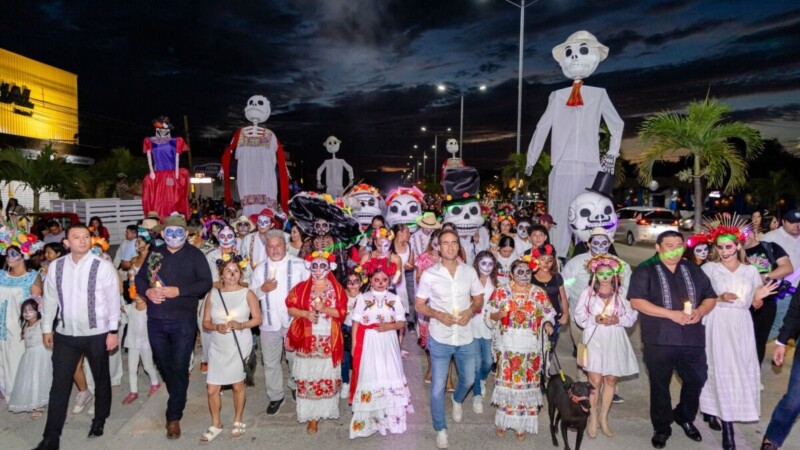 Exitoso ‘Paseo de las Ánimas 2023’ en Tulum: Comienza el Janal Pixán en un ambiente de alegría y tradición