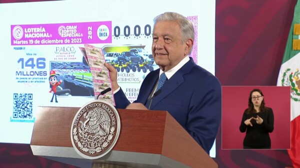 Anuncia AMLO sorteo de Lotería, premios de bienes confiscados