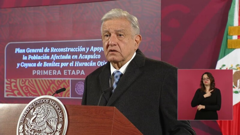 Anuncian plan de reconstrucción para Acapulco por ‘Otis’