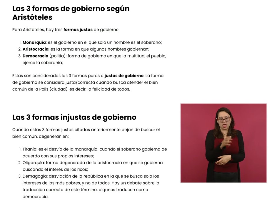 El Presidente López Obrador dio una clase sobre los seis diferentes sistemas de gobierno establecidos por el filósofo Aristóteles.