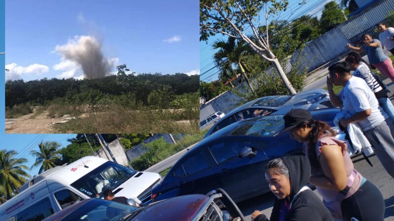 Vecinos de fraccionamiento en Cancún cierran avenida López Portillo