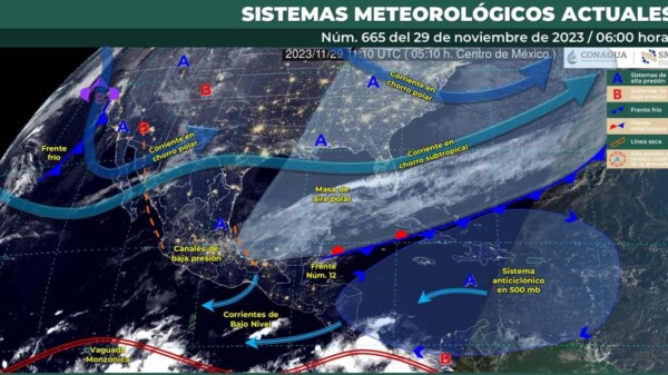 Pronóstico del clima para hoy miércoles 29 de noviembre 2023 en Quintana Roo