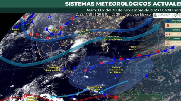 Pronóstico del clima para hoy jueves 30 de noviembre 2023 en Quintana Roo