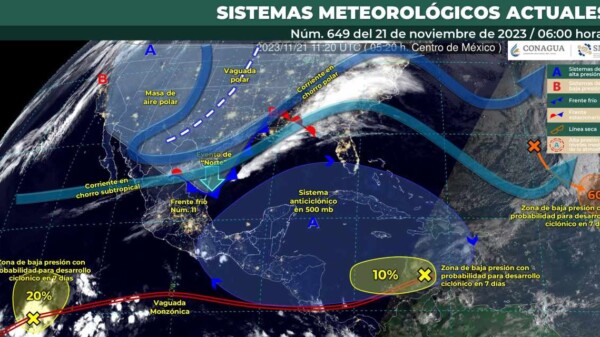 Pronóstico del clima para hoy martes 21 de noviembre 2023 en Quintana Roo