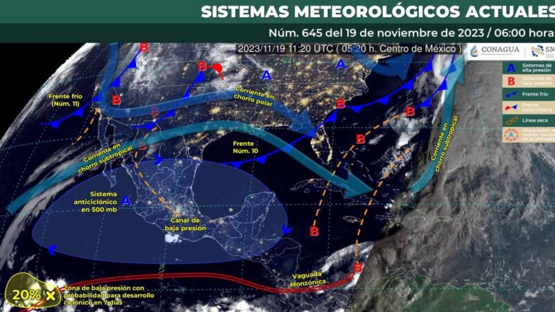 Pronóstico del clima para hoy domingo 19 de noviembre 2023 en Quintana Roo