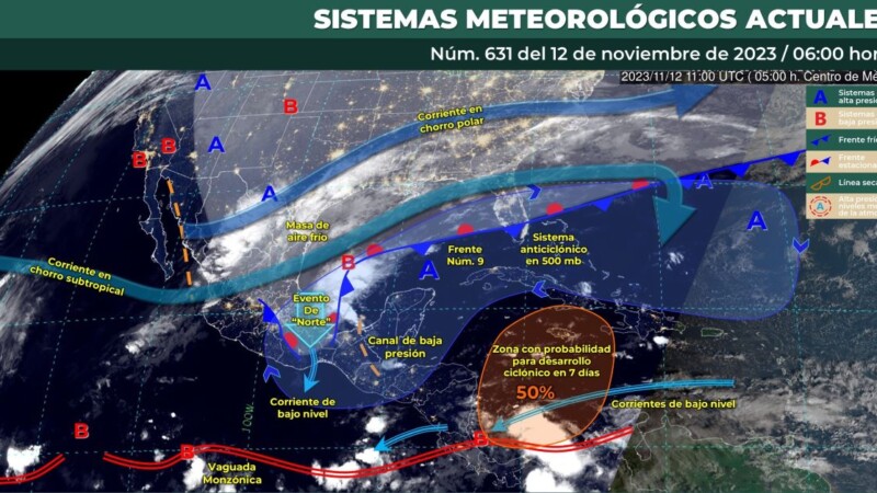 Pronóstico del clima para hoy domingo 12 de noviembre 2023 en Quintana Roo