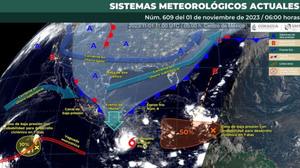 Pronóstico del clima para hoy miércoles 1 de noviembre 2023 en Quintana Roo