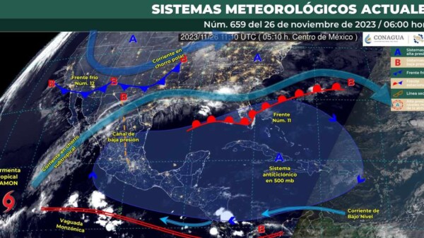 Pronóstico del clima para hoy domingo 26 de noviembre 2023 en Quintana Roo