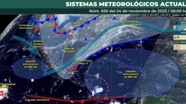 Pronóstico del clima para hoy jueves 23 de noviembre 2023 en Quintana Roo