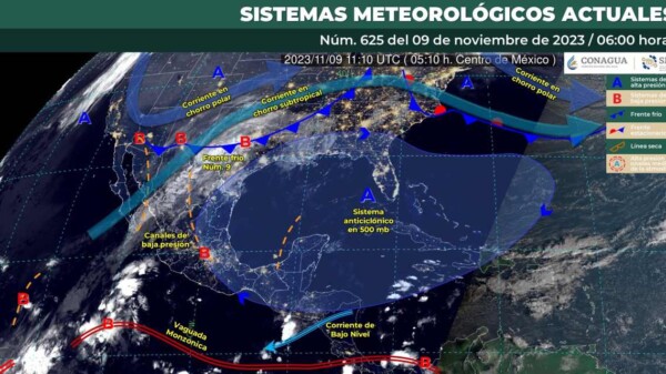 Pronóstico del clima para hoy jueves 9 de noviembre 2023 en Quintana Roo