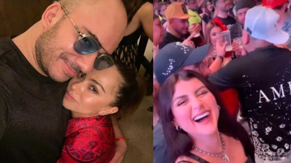 Captan al Escorpión Dorado siendo infiel a su esposa en concierto de Peso Pluma