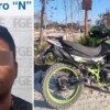 Detienen a sujeto en Bonfil con una motocicleta robada