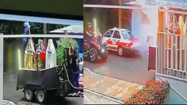Explota pirotecnia en una procesión a la muerte (VIDEO)