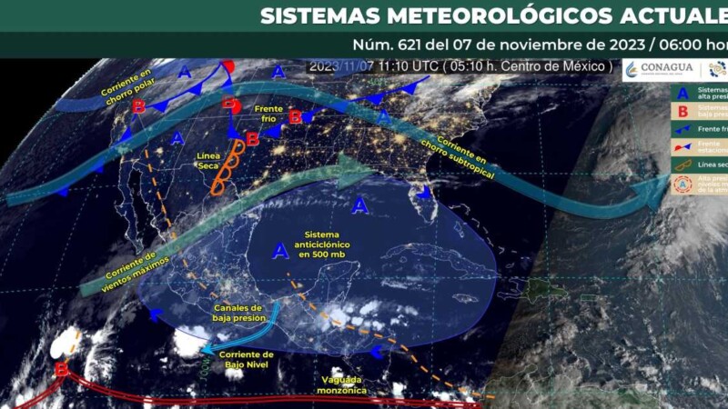 Pronóstico del clima para hoy martes 7 de noviembre 2023 en Quintana Roo