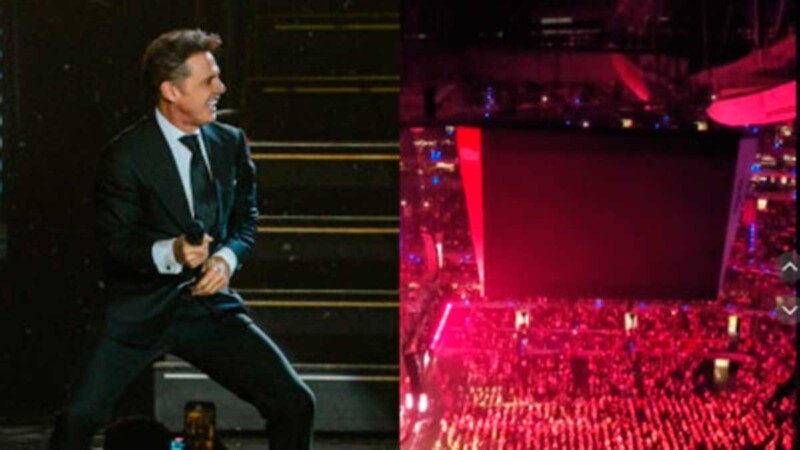 Fans se quejan que no prenden todas las pantallas en el concierto de Luis Miguel