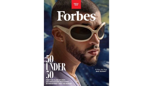 Forbes nombra a Bad Bunny como el "Rey del Pop"