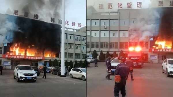 Incendio en un hospital en China deja 26 muertos y decenas de heridos (VIDEO).