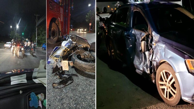 Choca motociclista y muere en el cruce de las avenidas Kabah y Chichén Itzá en Cancún