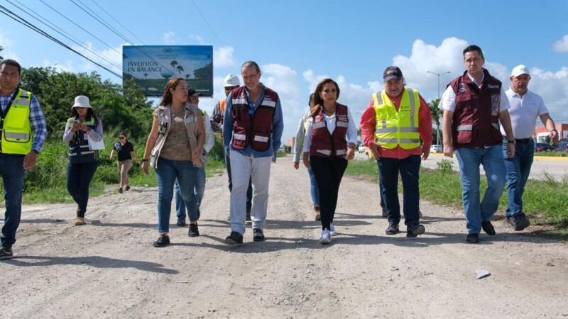 Mara Lezama supervisa retornos viales para la movilidad del bulevar Colosio