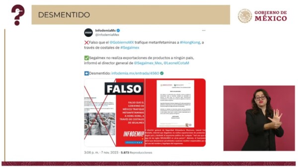 Niegan vínculos de Segalmex con droga incautada en Hong Kong