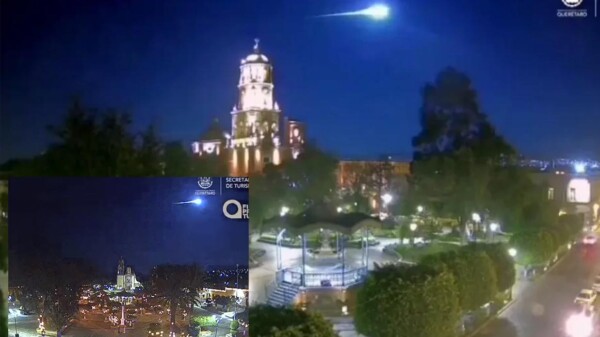 Ilumina meteorito cielo del Centro de México