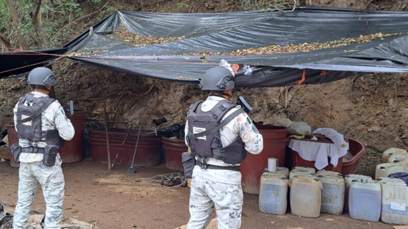 Desmantela Guardia Nacional narcolaboratorio en sierra de Durango