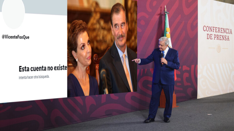 Rechaza AMLO suspensión en ‘X’ de cuenta de Vicente Fox