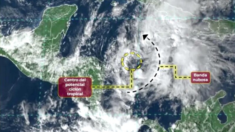 Se forma potencial Ciclón Tropical Veintidós en el Mar Caribe