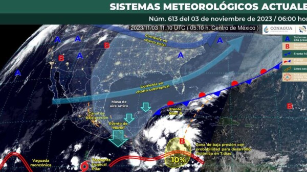 Pronóstico del clima para hoy viernes 3 de noviembre 2023 en Quintana Roo