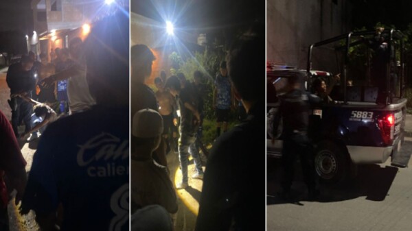 Vecinos de la Región 227 de Cancún someten a un asaltante.