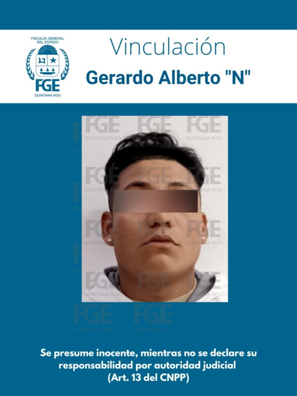 Vinculan a proceso a presunto extorsionador de negocios en Cancún; Gerardo Alberto “N” fue detenido por la Ministerial en la isla de Cozumel.