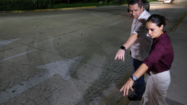 Constata Ana Paty Peralta avance de construcción de Cruces Seguros