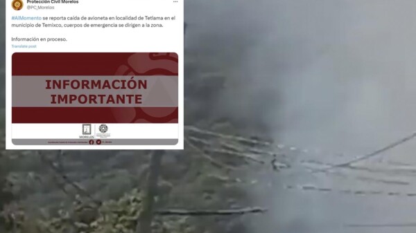 Se desploma avioneta en Morelos