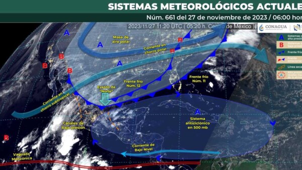 Pronóstico del clima para hoy lunes 27 de noviembre 2023 en Quintana Roo