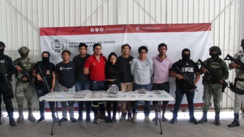 Detienen a 7 narcomenudistas en el área de playas de la Zona Hotelera de Cancún