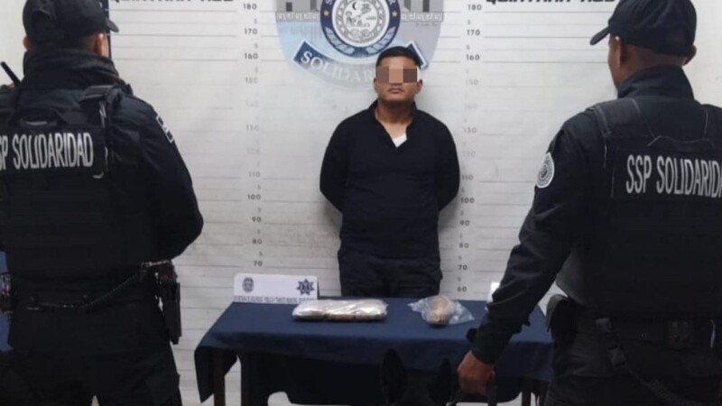 Detenido por intentar meter droga al penal de Playa del Carmen