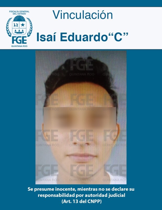 Vinculan a proceso a presunto secuestrador en Cancún; los hechos que le imputan a Isaí Eduardo “N” ocurrieron el 19 de diciembre de 2019.