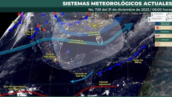 Pronóstico del clima para hoy domingo 31 de diciembre 2023 en Quintana Roo