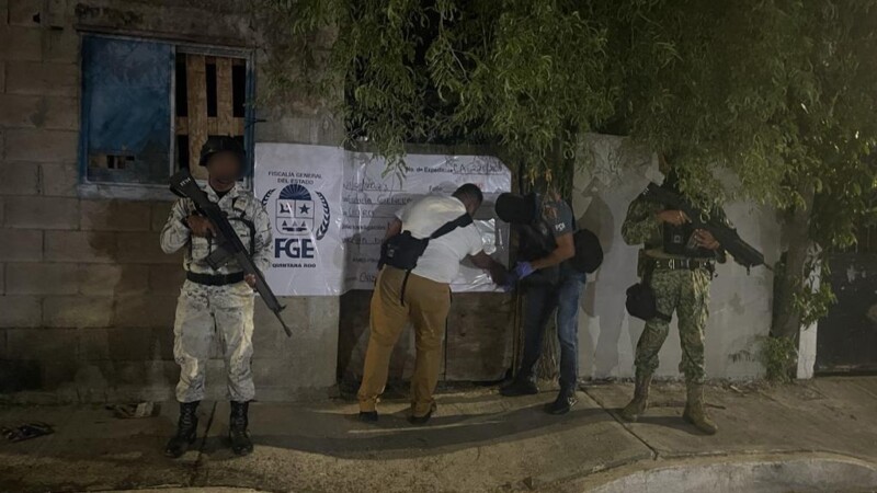 Asegura drogas en cateos realizados en Playa del Carmen