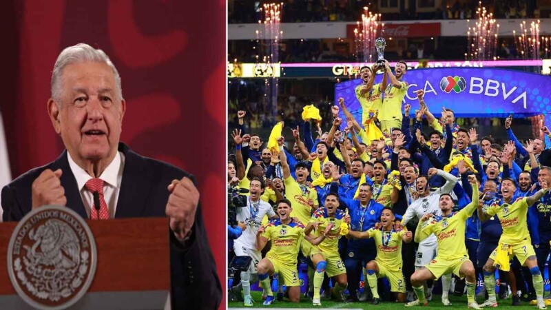 Felicita el presidente AMLO al América por su campeonato