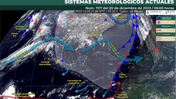 Pronóstico del clima para hoy miércoles 20 de diciembre 2023 en Quintana Roo