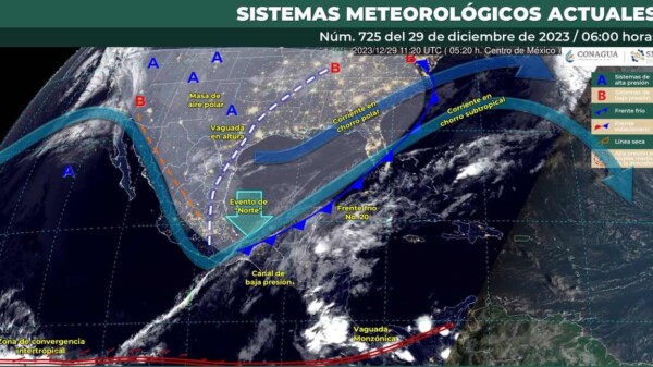 Pronóstico del clima para hoy viernes 29 de diciembre 2023 en Quintana Roo