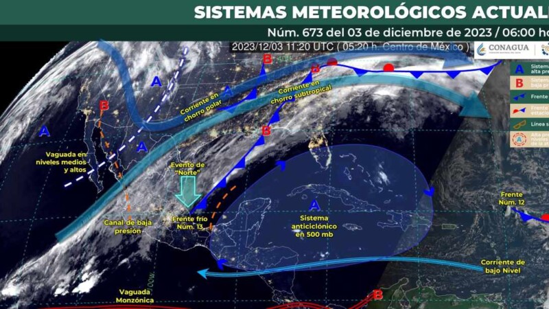 Pronóstico del clima para hoy domingo 3 de diciembre 2023 en Quintana Roo