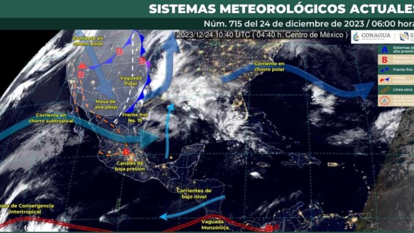 Pronóstico del clima para hoy domingo 24 de diciembre 2023 en Quintana Roo