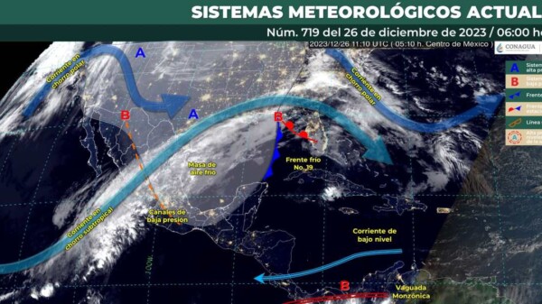 Pronóstico del clima para hoy martes 26 de diciembre 2023 en Quintana Roo